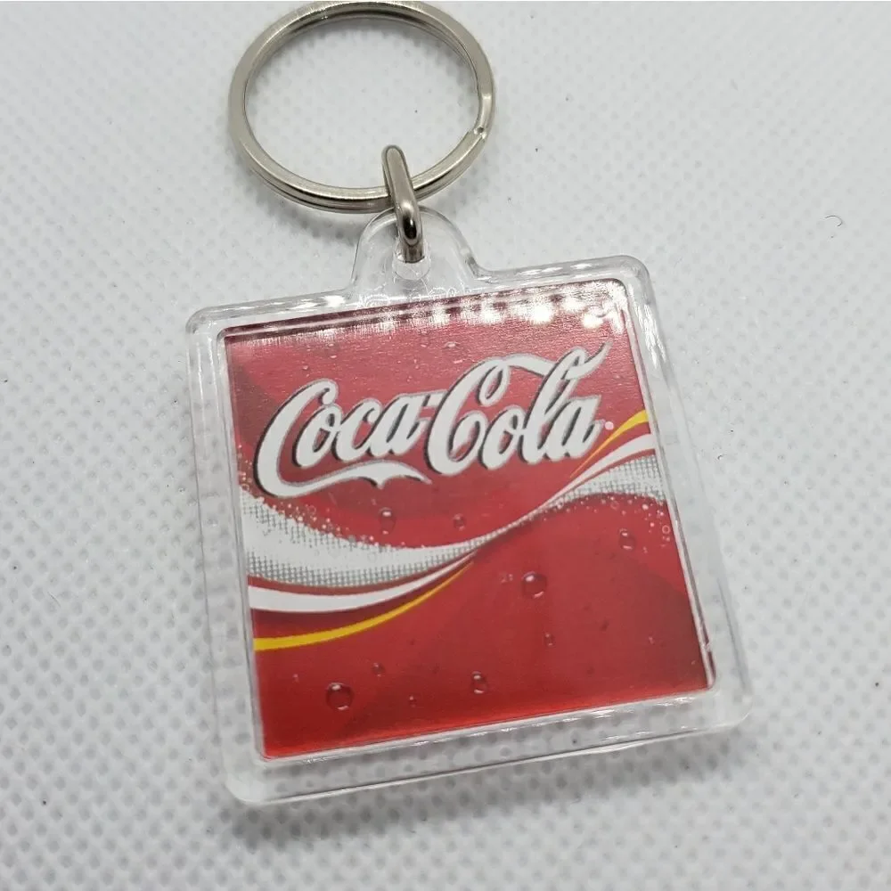 Coca-Cola Red & White Logo Keychain